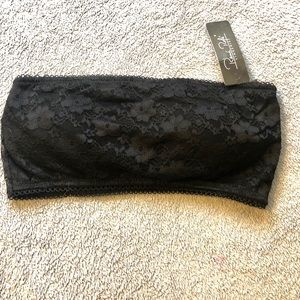 Lacy Black Bandeau NWT